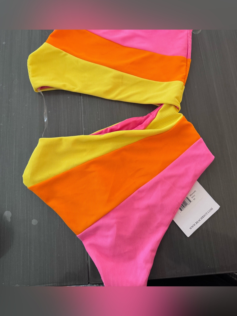 Beach Riot - Joyce Soleil Ribbed Colorblock One Piece Bathing suit - Picture 3 of 5